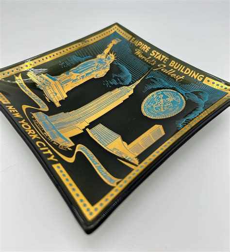 Empire State Building Glass Ashtray/trinket Dish - Etsy