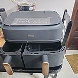 PHILIPS Air Fryer NA352/00 with Rapid Air Technology, 9L capacity, Dual ...