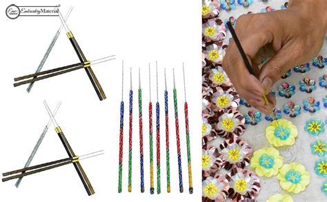 Embroiderymaterial Aari Embroidery Needles Combo Pack (20 Pieces ...