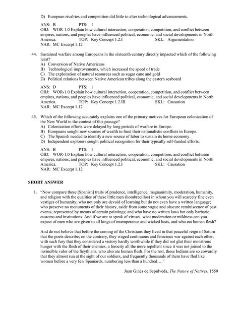 American Pageant 16th Edition Kennedy Test Bank | PDF