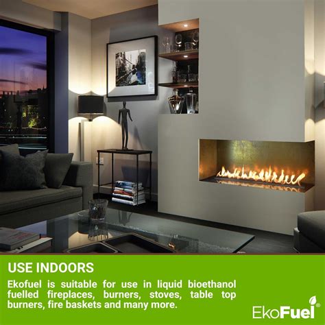 EKOFUEL Bio Ethanol Fuel – Premium Bioethanol for Liquid Fireplaces (48 ...