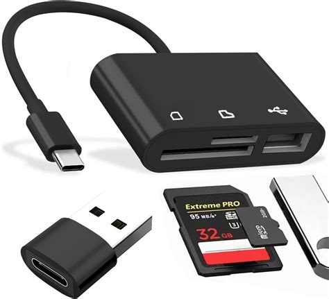 Kartenlesegerät USB-Kartenreader & Micro SD-Adapter - SD/SDHC/SDXC/MMC ...