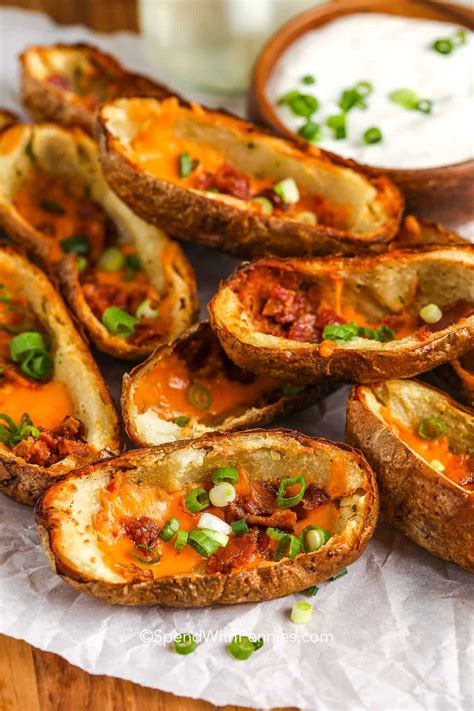 Crispy Oven Baked Potato Skins – CandyLuv