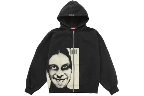 Supreme Aphex Twin Zip Up Hooded Sweatshirt Black 男士 - SS25 - TW