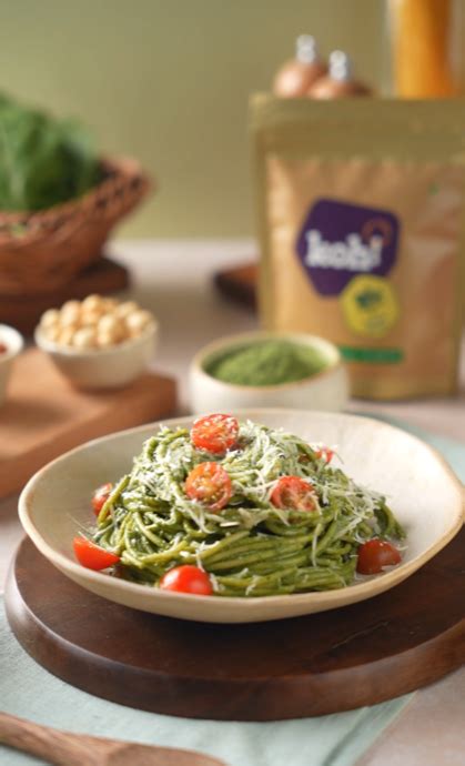 Spinach Chickpea Pasta with KOH Spinach Powder – kohfoods