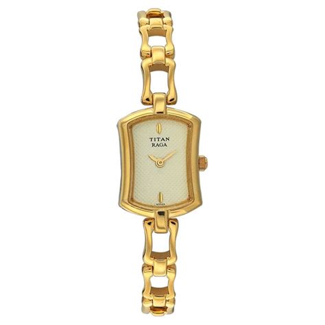 Buy Online Titan Quartz Analog Champagne Dial Watch for Women ...