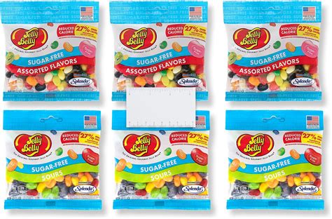 Amazon.com : Jelly Belly Sugar-Free Jelly Beans | (6 PACK) 2.8oz Bags ...