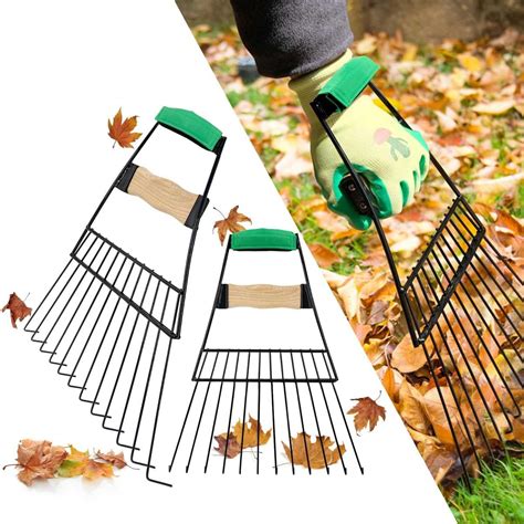 Amazon.com : ReLeaf Leaf Scoops: Ergonomic, Large Hand Held Rakes for Fast Leaf & Lawn Grass ...