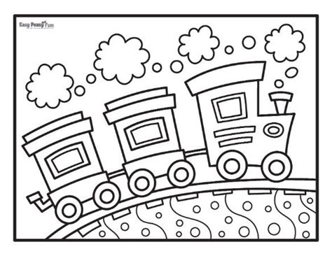 Free Downloadable Train Coloring Pages [2025]