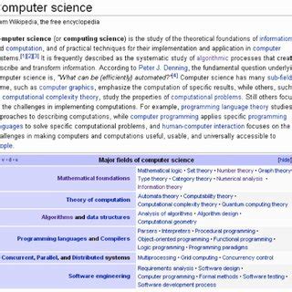Image result for Computer Science Wikipedia