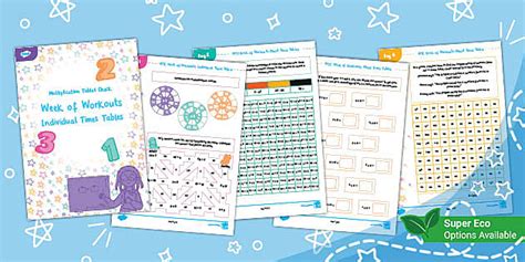 MTC Week of Workouts: Individual Times Tables (teacher made)
