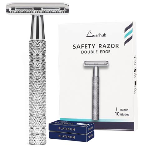 Amazon.com: Gearhub Double Edge Safety Razor Reusable Stainless Metal ...