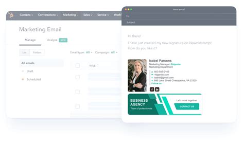 HubSpot Email Signature Generator - NEWOLDSTAMP