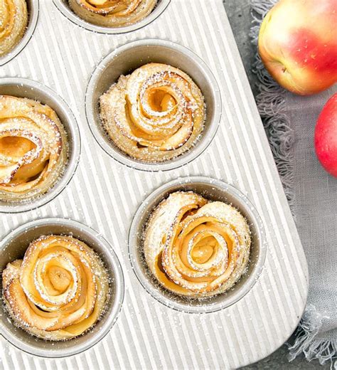 Mini Apple Rose Tarts 的图像结果