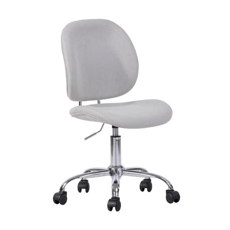 See related image detail. CASAINC Grey Contemporary Adjustable Height Swivel Upholstered Task ...