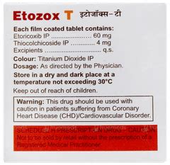 Etoricoxib + Thiocolchicoside: Uses, Side Effects, Medicines & Dosage