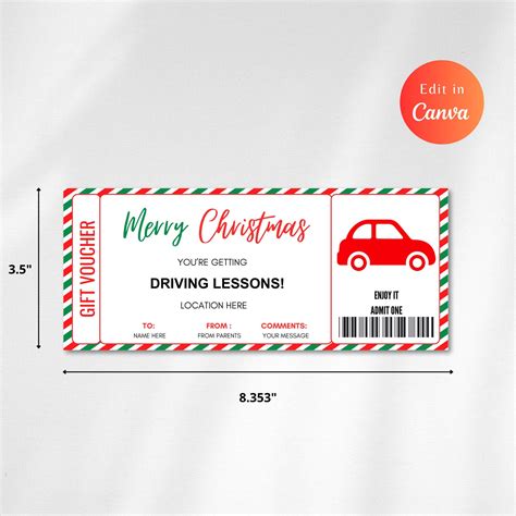 Image result for Driving Lessons Gift Voucher Template