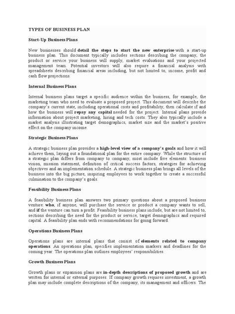 Business Plan Types 的图像结果