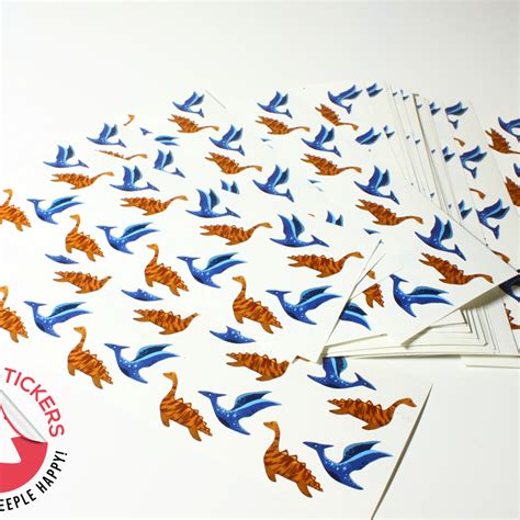 Draftosaurus + Marina + Aerial Sticker Set - Meeple Stickers