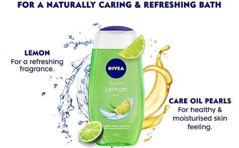 Nivea Lemon & Oil Shower Gel 250 ml | Care Oil Pearls With Lemon ...