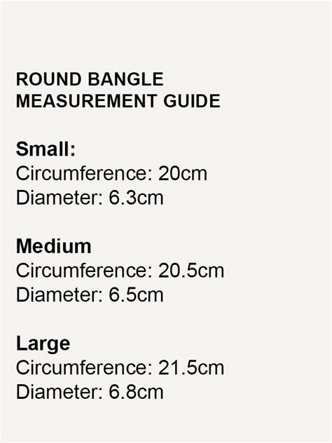 Image result for Bangle Size Guide