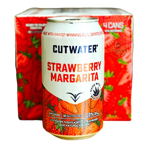 Cutwater Strawberry Margarita Ready To Drink Cocktail (4PK ...