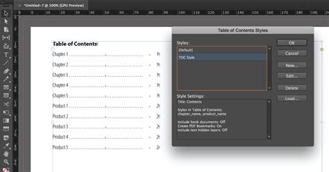 Image result for InDesign Table of Contents Formatting