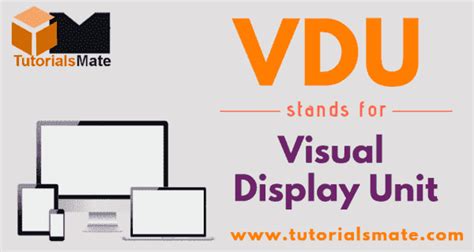 Image result for VDU Full Form Computer