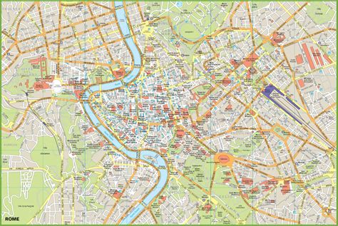 Rome tourist map
