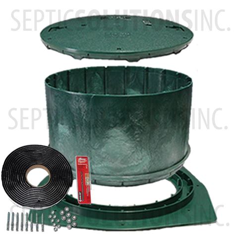 Polylok 24'' Septic Tank Riser Package - 14'' Tall - Septic Tank Risers ...