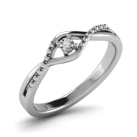CaratLane .925 Sterling Silver and Diamond Ring : Amazon.in: Fashion