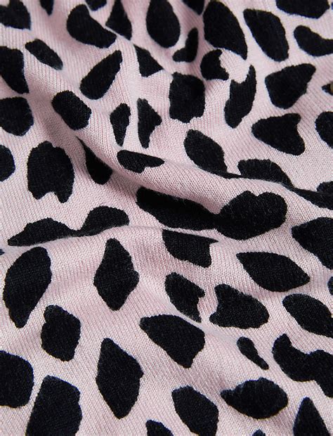 Buy Animal Print Crew Neck Cardigan at Marks & Spencer