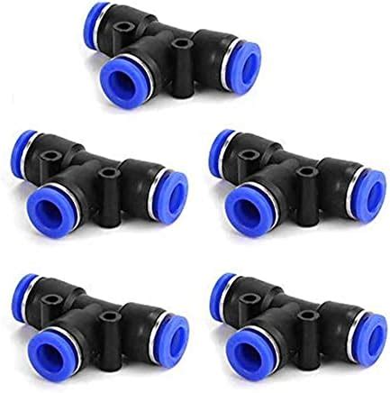 HOSEMART 12mm X 12mm X 12mm Union Tee Push PU Pneumatic Pipe Fitting ...