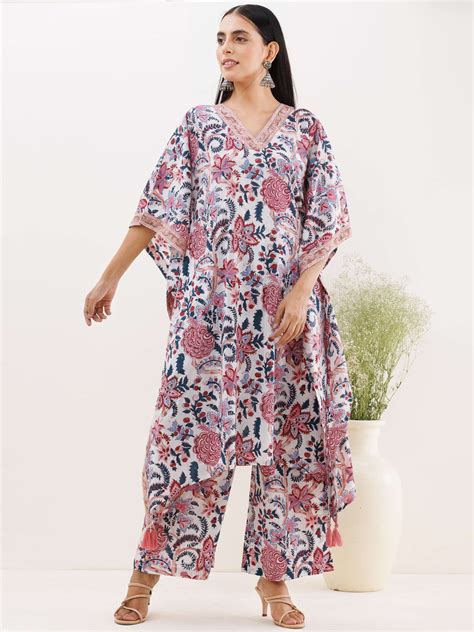 Sukoon Ruhani Kaftan Co-ord Set – InduBindu