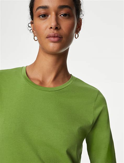 Buy Jersey Round Neck Midi Waisted Dress at Marks & Spencer