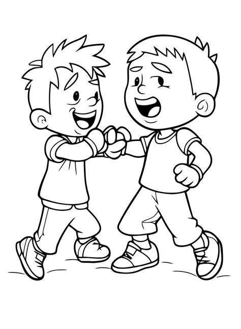 Friendship Coloring Pages For Preschool
