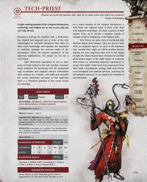 Tech-Priest (Warhammer 40K: Wrath & Glory) | Warhammer, Warhammer 40k, Warhammer lore