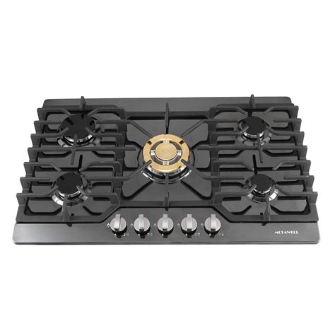 Buy 30 inch Cooktop, Built-in Stoves 5 Burners Stoves Black Titanium ...