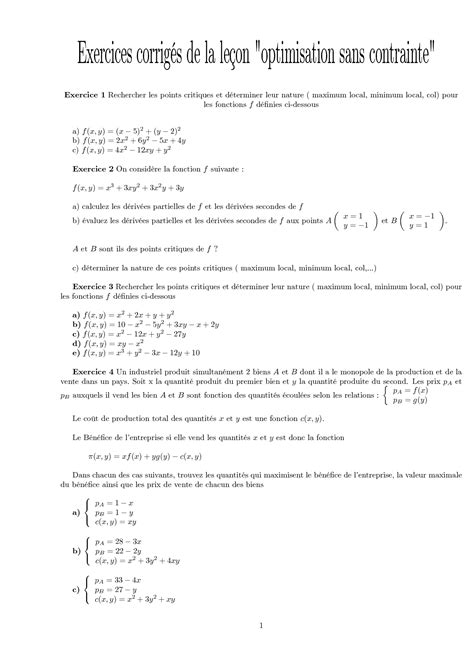 Exercices Corriges Optimisation Programme Lineaire 的图像结果