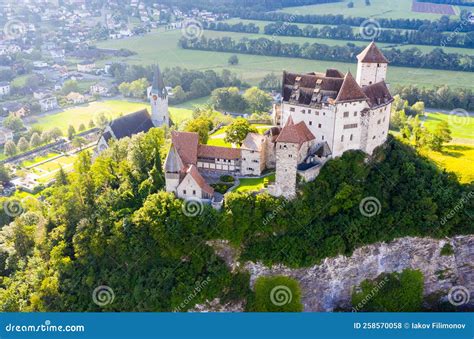Gutenberg Castle in Town of Balzers, Liechtenstein Stock Photo - Image ...