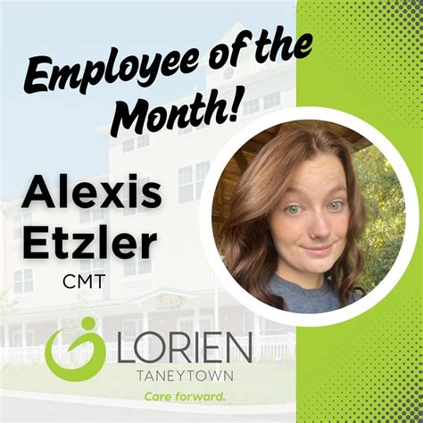 Lorien Health Services | Congratulations to Lorien Taneytown's Employee ...