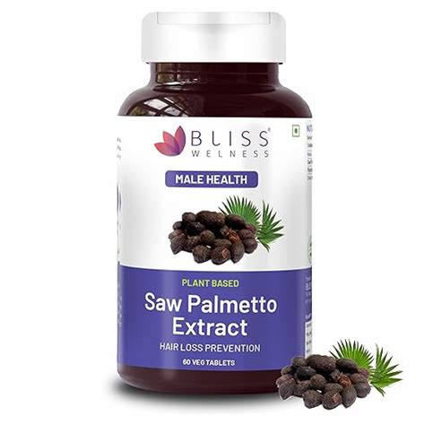 Bliss Welness Saw Palmetto Extract 800 MG | Hair Growth Prostate Health ...