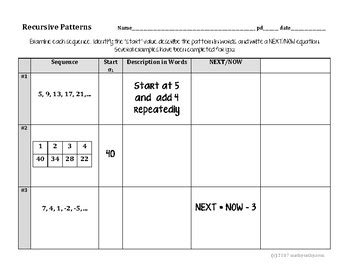 Image result for Writing Recursive and Explicit Formulas
