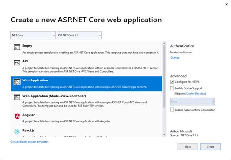 Run New ASP.NET Project 的图像结果