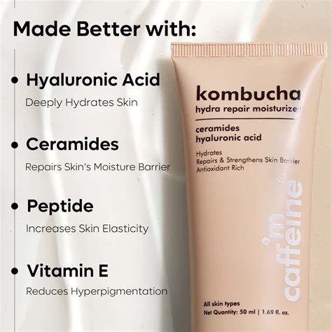 Buy MCAFFEINE KOMBUCHA HYDRA REPAIR FACE MOISTURIZER 50ML Online & Get ...