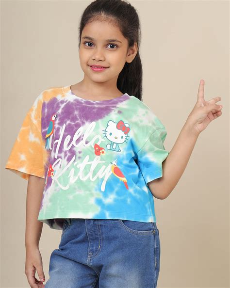 Hello Kitty Printed Boxy Fit Tshirt For Girls – Kidsville