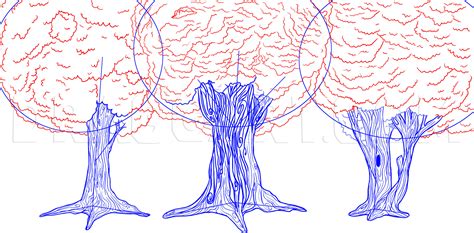 Image result for How to Draw Trees