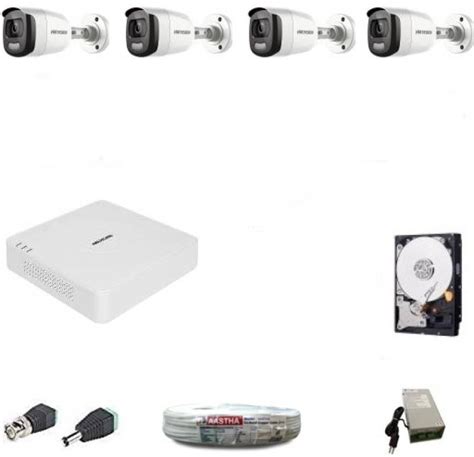 DAHUA AED Hikvision 2MP Full Time Color Vu Camera Kit DS-7A04HQHI-K1 ...