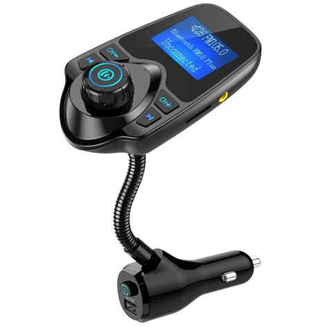 Nulaxy Bluetooth FM Transmitter Wireless HandsFree Car Kit Adapter W 1. ...
