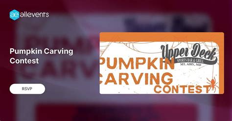 Pumpkin Carving Contest , The Upper Deck Sports Bar and Grill, Mount ...